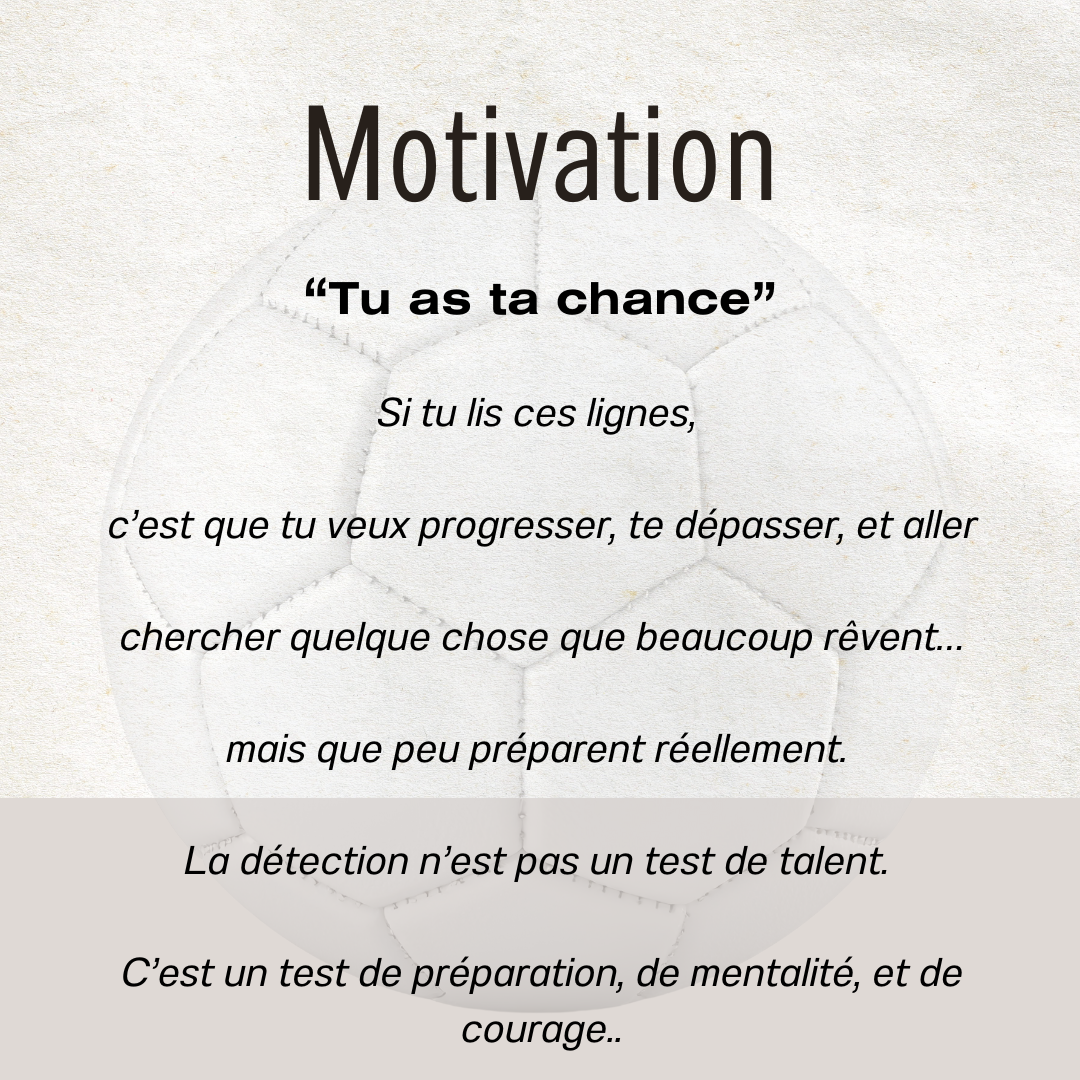 Guide rapide - Préparer sa détection de football PropulsAsso