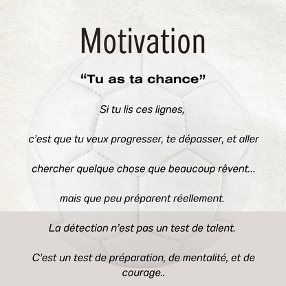 Guide rapide - Préparer sa détection de football PropulsAsso