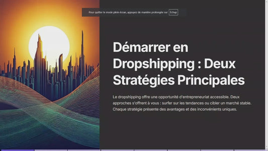 formation dropshipping